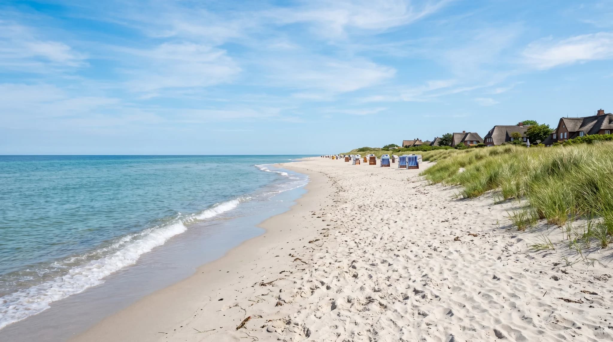 Feinsandiger Strand und ruhige Ostsee
